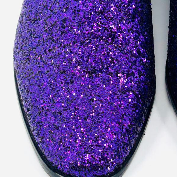 purple glitter dress shoes Bordello main image 1